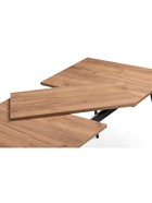 Стол кухонный деревянный раздвижной «Кортни», 1170(1570)×770×750 мм, цвет дуб крафт золотой/чёрный матовый  (артикул 10998132)  большой выбор товаров оптом и в розницу по низким ценам с доставкой