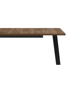 Стол кухонный деревянный раздвижной «Кортни», 1170(1570)×770×750 мм, цвет дуб крафт табачный/чёрный матовый  (артикул 10998133)  большой выбор товаров оптом и в розницу по низким ценам с доставкой