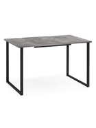 Стол кухонный деревянный раздвижной «Лиман», 1170(1570)×770×750 мм, цвет бетон светлый/чёрный матовый  (артикул 10998134)  большой выбор товаров оптом и в розницу по низким ценам с доставкой