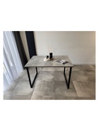 Стол кухонный деревянный раздвижной «Лиман», 1170(1570)×770×750 мм, цвет бетон светлый/чёрный матовый  (артикул 10998134)  большой выбор товаров оптом и в розницу по низким ценам с доставкой