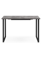 Стол кухонный деревянный раздвижной «Лиман», 1170(1570)×770×750 мм, цвет бетон светлый/чёрный матовый  (артикул 10998134)  большой выбор товаров оптом и в розницу по низким ценам с доставкой