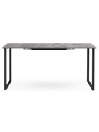 Стол кухонный деревянный раздвижной «Лиман», 1170(1570)×770×750 мм, цвет бетон светлый/чёрный матовый  (артикул 10998134)  большой выбор товаров оптом и в розницу по низким ценам с доставкой