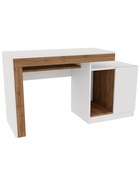 Стол компьютерный Модена белый / дуб вотан - фото 121986703