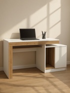 Стол компьютерный Модена белый / дуб вотан - фото 121986704