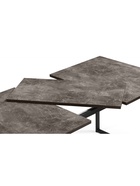 Стол кухонный деревянный раздвижной «Лиман», 1170(1570)×770×750 мм, цвет бетон тёмный/чёрный матовый  (артикул 10998136)  большой выбор товаров оптом и в розницу по низким ценам с доставкой