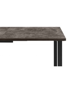 Стол кухонный деревянный раздвижной «Лиман», 1170(1570)×770×750 мм, цвет бетон тёмный/чёрный матовый  (артикул 10998136)  большой выбор товаров оптом и в розницу по низким ценам с доставкой