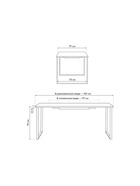 Стол кухонный деревянный раздвижной «Лиман», 1170(1570)×770×750 мм, цвет бетон тёмный/чёрный матовый  (артикул 10998136)  большой выбор товаров оптом и в розницу по низким ценам с доставкой