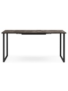 Стол кухонный деревянный раздвижной «Лиман», 1170(1570)×770×750 мм, цвет бетон тёмный/чёрный матовый  (артикул 10998136)  большой выбор товаров оптом и в розницу по низким ценам с доставкой