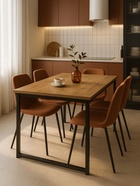 Стол кухонный деревянный раздвижной «Лиман», 1170(1570)×770×750 мм, цвет дуб крафт золотой/чёрный матовый  (артикул 10998137)  большой выбор товаров оптом и в розницу по низким ценам с доставкой