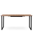 Стол кухонный деревянный раздвижной «Лиман», 1170(1570)×770×750 мм, цвет дуб крафт золотой/чёрный матовый  (артикул 10998137)  большой выбор товаров оптом и в розницу по низким ценам с доставкой