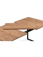 Стол кухонный деревянный раздвижной «Лиман», 1170(1570)×770×750 мм, цвет дуб крафт золотой/чёрный матовый  (артикул 10998137)  большой выбор товаров оптом и в розницу по низким ценам с доставкой