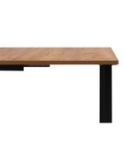 Стол кухонный деревянный раздвижной «Лиман», 1170(1570)×770×750 мм, цвет дуб крафт золотой/чёрный матовый  (артикул 10998137)  большой выбор товаров оптом и в розницу по низким ценам с доставкой