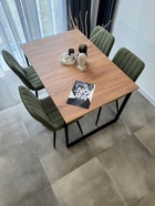 Стол кухонный деревянный раздвижной «Лиман», 1170(1570)×770×750 мм, цвет дуб крафт золотой/чёрный матовый  (артикул 10998137)  большой выбор товаров оптом и в розницу по низким ценам с доставкой