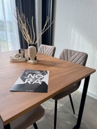 Стол кухонный деревянный раздвижной «Лиман», 1170(1570)×770×750 мм, цвет дуб крафт золотой/чёрный матовый  (артикул 10998137)  большой выбор товаров оптом и в розницу по низким ценам с доставкой