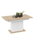 Стол на тумбе кухонный раздвижной «Детройт Тип 1», 1504(2014)×850×770 мм, цвет белый/дуб крафт золотой  (артикул 10998138)  большой выбор товаров оптом и в розницу по низким ценам с доставкой