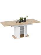 Стол на тумбе кухонный раздвижной «Детройт Тип 1», 1504(2014)×850×770 мм, цвет белый/дуб крафт золотой  (артикул 10998138)  большой выбор товаров оптом и в розницу по низким ценам с доставкой