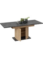 Стол на тумбе кухонный раздвижной «Детройт Тип 1», 1504(2014)×850×770 мм, цвет дуб крафт золотой/ателье тёмное  (артикул 10998139)  большой выбор товаров оптом и в розницу по низким ценам с доставкой