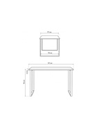 Стол кухонный деревянный «Лиман», 1170×770×750 мм, цвет бетон светлый/белый матовый  (артикул 10998142)  большой выбор товаров оптом и в розницу по низким ценам с доставкой