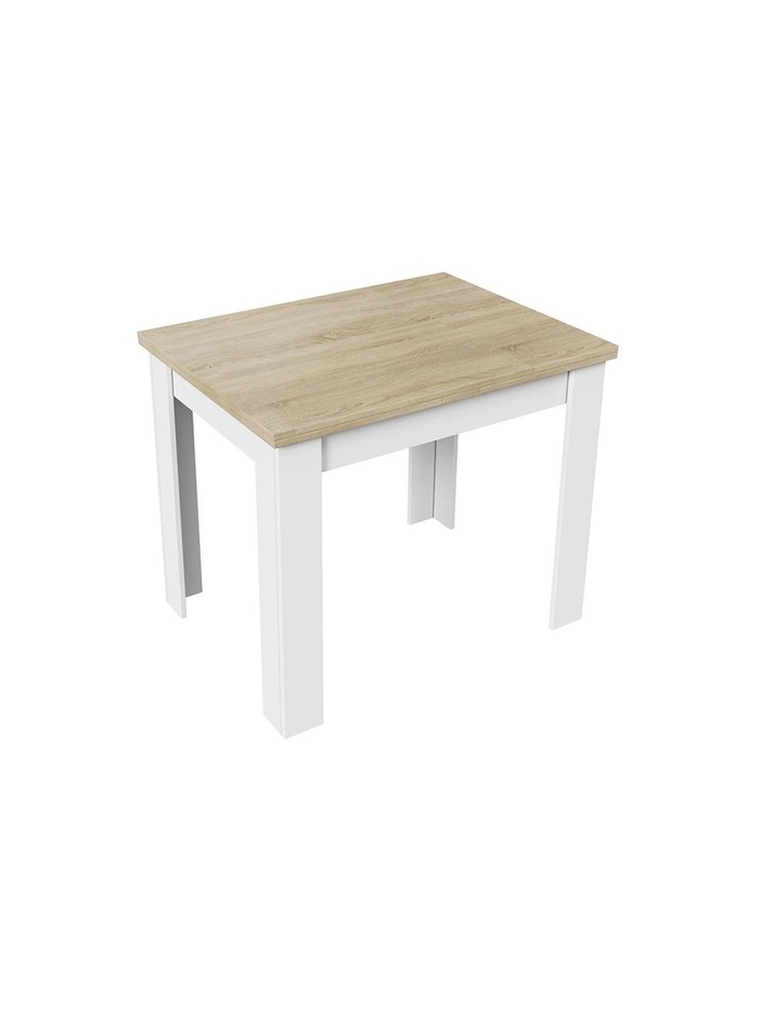 Стол кухонный раздвижной «Промо Тип 3», 900(1698)×670×750 мм, цвет белый/дуб сонома светлый
