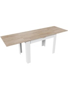 Стол кухонный раздвижной «Промо Тип 4», 1100(2090)×670×750 мм, цвет белый/дуб сонома светлый  (артикул 10998146)  большой выбор товаров оптом и в розницу по низким ценам с доставкой