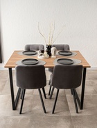 Стол кухонный деревянный «Лиман», 1170×770×750 мм, цвет дуб крафт золотой/чёрный матовый  (артикул 10998151)  большой выбор товаров оптом и в розницу по низким ценам с доставкой