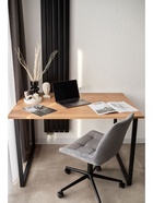 Стол кухонный деревянный «Лиман», 1170×770×750 мм, цвет дуб крафт золотой/чёрный матовый  (артикул 10998151)  большой выбор товаров оптом и в розницу по низким ценам с доставкой