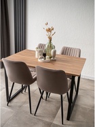 Стол кухонный деревянный «Лиман», 1170×770×750 мм, цвет дуб крафт золотой/чёрный матовый  (артикул 10998151)  большой выбор товаров оптом и в розницу по низким ценам с доставкой