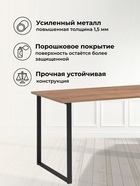 Стол кухонный деревянный «Лиман», 1170×770×750 мм, цвет дуб крафт золотой/чёрный матовый  (артикул 10998151)  большой выбор товаров оптом и в розницу по низким ценам с доставкой