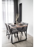 Стол кухонный деревянный «Лиман», 1170×770×750 мм, цвет дуб крафт табачный/чёрный матовый  (артикул 10998152)  большой выбор товаров оптом и в розницу по низким ценам с доставкой