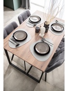 Стол кухонный деревянный «Лиман», 1170×770×750 мм, цвет дуб крафт табачный/чёрный матовый  (артикул 10998152)  большой выбор товаров оптом и в розницу по низким ценам с доставкой