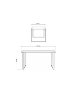 Стол кухонный деревянный «Лиман», 1170×770×750 мм, цвет дуб крафт табачный/чёрный матовый  (артикул 10998152)  большой выбор товаров оптом и в розницу по низким ценам с доставкой