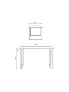 Стол кухонный деревянный «Лиман», 1400×800×750 мм, цвет бетон светлый/белый матовый  (артикул 10998153)  большой выбор товаров оптом и в розницу по низким ценам с доставкой