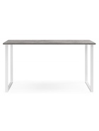 Стол кухонный деревянный «Лиман», 1400×800×750 мм, цвет бетон светлый/белый матовый  (артикул 10998153)  большой выбор товаров оптом и в розницу по низким ценам с доставкой