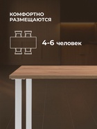 Стол кухонный деревянный «Лиман», 1400×800×750 мм, цвет дуб крафт золотой/белый матовый  (артикул 10998154)  большой выбор товаров оптом и в розницу по низким ценам с доставкой