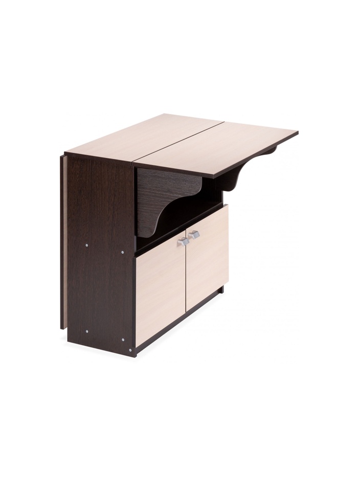 Стол-книжка «Симоне», 855(1390)×755 мм, цвет венге/дуб молочный - Фото 1