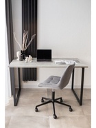 Стол кухонный деревянный «Лиман», 1400×800×750 мм, цвет бетон светлый/чёрный матовый  (артикул 10998157)  большой выбор товаров оптом и в розницу по низким ценам с доставкой