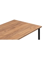 Стол кухонный деревянный «Лиман», 1400×800×750 мм, цвет дуб крафт золотой/чёрный матовый  (артикул 10998158)  большой выбор товаров оптом и в розницу по низким ценам с доставкой