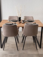 Стол кухонный деревянный «Лиман», 1400×800×750 мм, цвет дуб крафт золотой/чёрный матовый  (артикул 10998158)  большой выбор товаров оптом и в розницу по низким ценам с доставкой