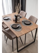 Стол кухонный деревянный «Лиман», 1400×800×750 мм, цвет дуб крафт золотой/чёрный матовый  (артикул 10998158)  большой выбор товаров оптом и в розницу по низким ценам с доставкой