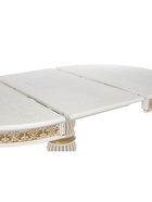 Стол кухонный деревянный раздвижной «Лорд», 1100(1600)×1100×790 мм, цвет молочный/патина золото  (артикул 10998161)  большой выбор товаров оптом и в розницу по низким ценам с доставкой