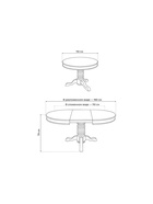 Стол кухонный деревянный раздвижной «Лорд», 1100(1600)×1100×790 мм, цвет молочный/патина золото  (артикул 10998161)  большой выбор товаров оптом и в розницу по низким ценам с доставкой