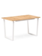 Стол кухонный деревянный раздвижной «Лота Лофт», 1200(1600)×750×750 мм, цвет дуб крафт золотой/белый матовый  (артикул 10998162)  большой выбор товаров оптом и в розницу по низким ценам с доставкой