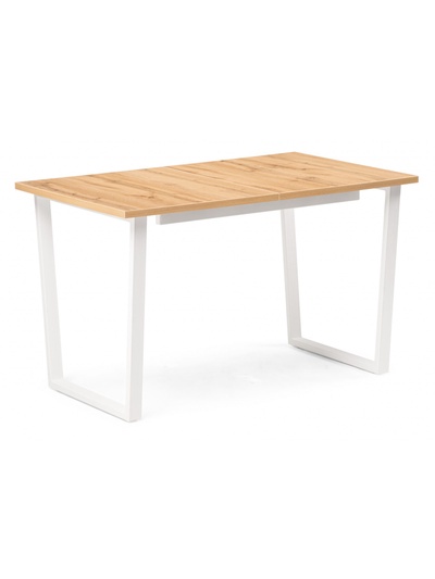 Стол кухонный деревянный раздвижной «Лота Лофт», 1200(1600)×750×750 мм, цвет дуб крафт золотой/белый матовый