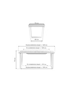 Стол кухонный деревянный раздвижной «Лота Лофт», 1200(1600)×750×750 мм, цвет дуб крафт золотой/белый матовый - Фото 2