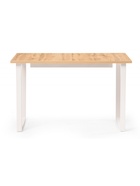 Стол кухонный деревянный раздвижной «Лота Лофт», 1200(1600)×750×750 мм, цвет дуб крафт золотой/белый матовый - Фото 3