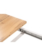 Стол кухонный деревянный раздвижной «Лота Лофт», 1200(1600)×750×750 мм, цвет дуб крафт золотой/белый матовый - Фото 8