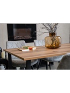 Стол кухонный деревянный «Лота Лофт», 1400×800×750 мм, цвет дуб крафт табачный/чёрный матовый  (артикул 10998163)  большой выбор товаров оптом и в розницу по низким ценам с доставкой