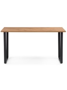 Стол кухонный деревянный «Лота Лофт», 1400×800×750 мм, цвет дуб крафт табачный/чёрный матовый  (артикул 10998163)  большой выбор товаров оптом и в розницу по низким ценам с доставкой