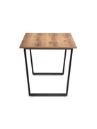 Стол кухонный деревянный «Лота Лофт», 1400×800×750 мм, цвет дуб крафт табачный/чёрный матовый  (артикул 10998163)  большой выбор товаров оптом и в розницу по низким ценам с доставкой