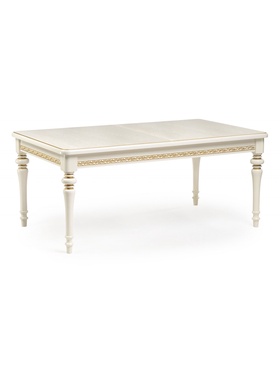 Стол кухонный деревянный раздвижной «Маранта», 1800(2400)×1050×780 мм, цвет слоновая кость  (артикул 10998164)  большой выбор товаров оптом и в розницу по низким ценам с доставкой